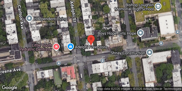 Aerial map of 63 GREENE AVENUE, Brooklyn