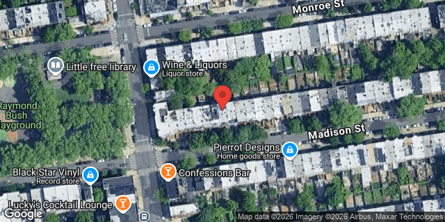 Aerial map of 487 MADISON STREET, Brooklyn