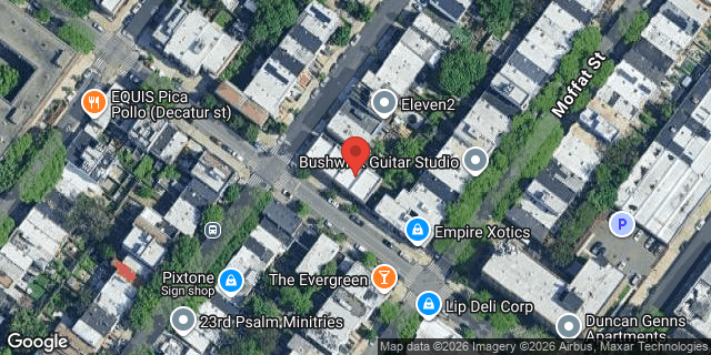 Aerial map of 697C EVERGREEN AVENUE, Brooklyn