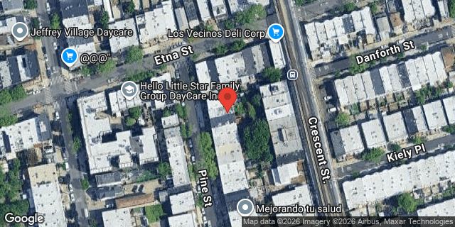 Aerial map of 13 PINE STREET, Brooklyn