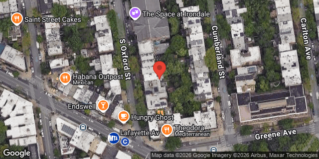 Aerial map of 105 SOUTH OXFORD STREET, Brooklyn
