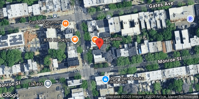 Aerial map of 335 TOMPKINS AVENUE, Brooklyn
