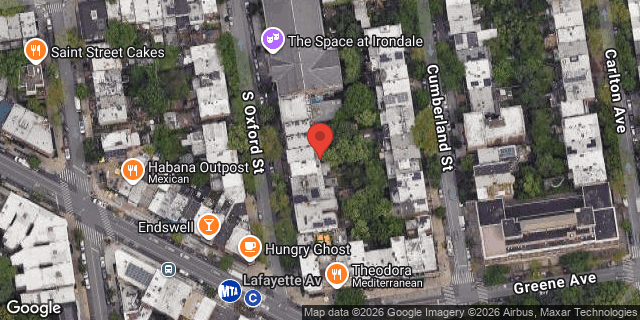Aerial map of 103 SOUTH OXFORD STREET, Brooklyn