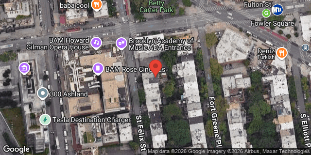 Aerial map of 101 ST FELIX STREET, Brooklyn