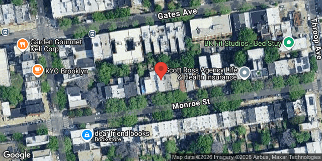 Aerial map of 361 MONROE STREET, Brooklyn