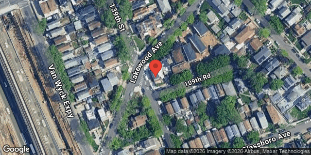 Aerial map of 139-02 LAKEWOOD AVENUE, Queens