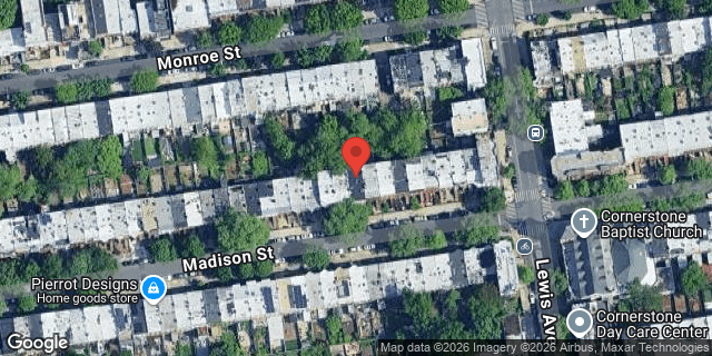 Aerial map of 525 MADISON STREET, Brooklyn