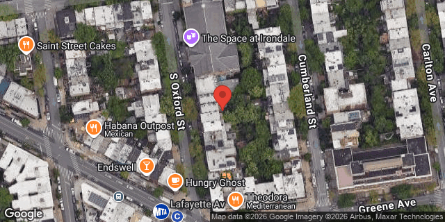 Aerial map of 101 SOUTH OXFORD STREET, Brooklyn