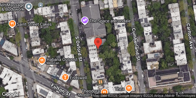 Aerial map of 99 SOUTH OXFORD STREET, Brooklyn