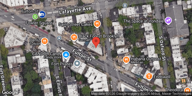 Aerial map of 96 SOUTH PORTLAND AVE, Brooklyn
