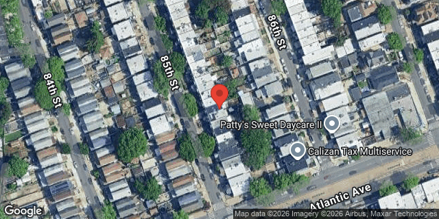 Aerial map of 91-49 85 STREET, Queens