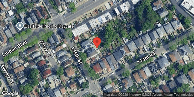 Aerial map of 114-17 155 STREET, Queens