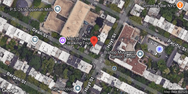Aerial map of 124 HOYT STREET, Brooklyn