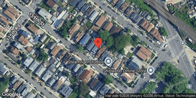 Aerial map of 115-33 159 STREET, Queens