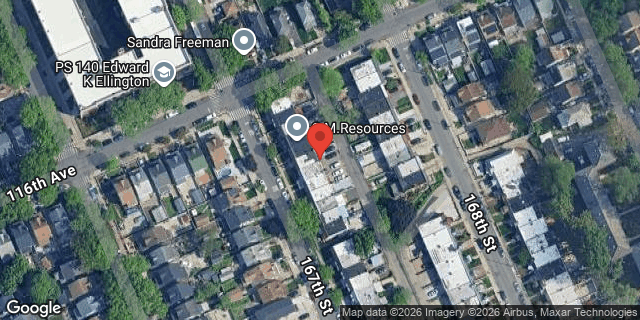 Aerial map of 116-11 167 STREET, Queens