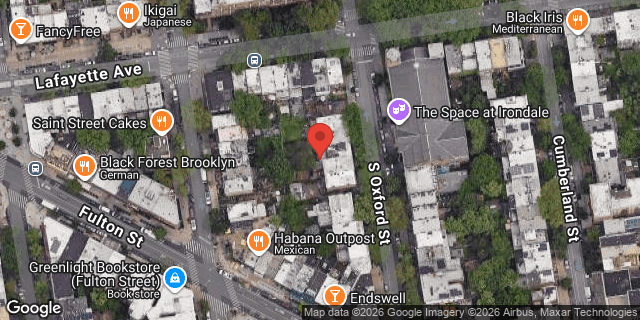 Aerial map of 90 SOUTH OXFORD STREET, Brooklyn