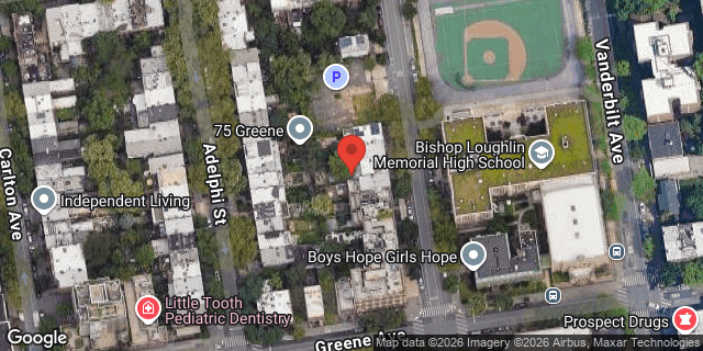 Aerial map of 366 CLERMONT AVENUE, Brooklyn