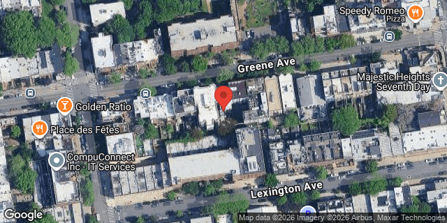 Aerial map of GREENE AVENUE, Brooklyn