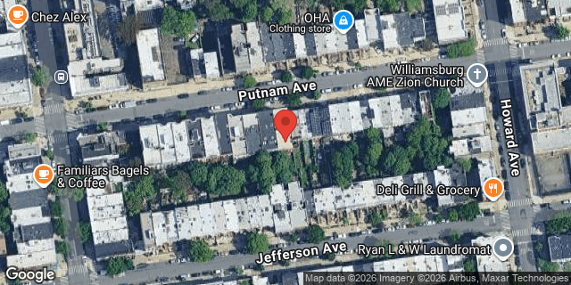 Aerial map of 998 PUTNAM AVENUE, Brooklyn