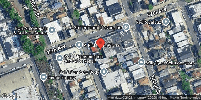 Aerial map of 101-04 97 AVENUE, Queens