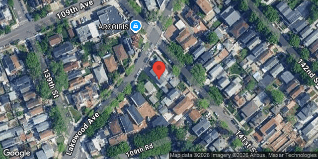 Aerial map of 139-28 LAKEWOOD AVENUE, Queens