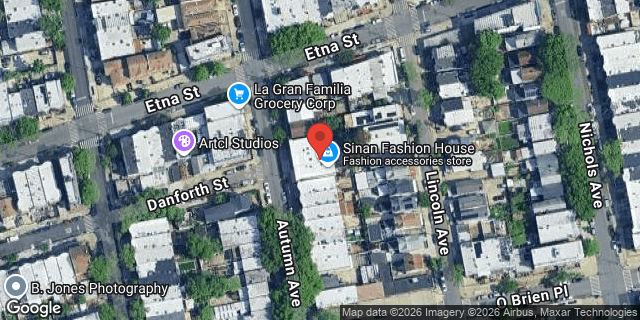 Aerial map of 133 AUTUMN AVENUE, Brooklyn