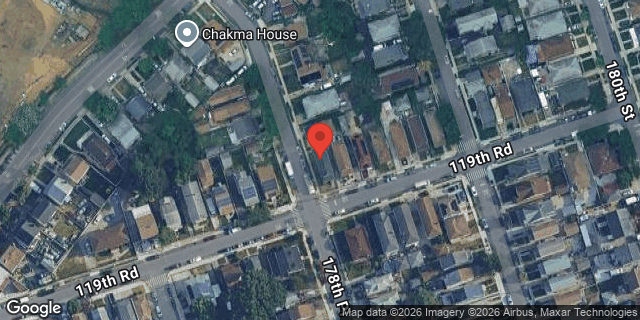 Aerial map of 178-27 119 ROAD, Queens