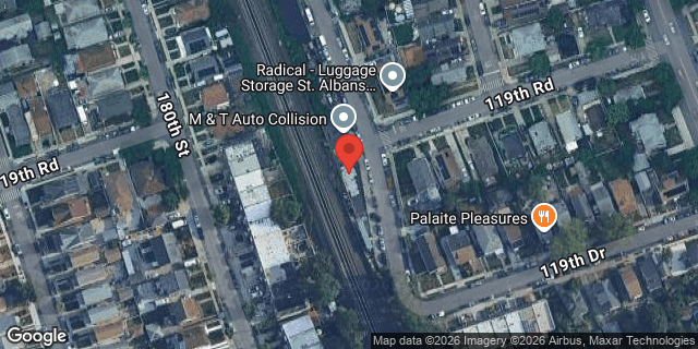 Aerial map of 118-80 MONTAUK STREET, Queens