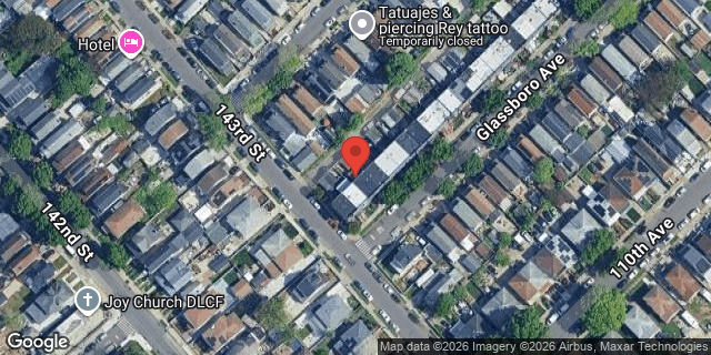 Aerial map of 143-05 GLASSBORO AVENUE, Queens