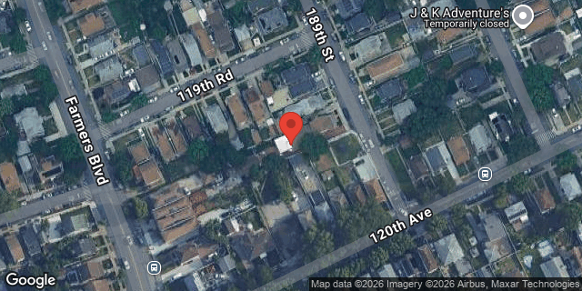 Aerial map of 119-46 189 STREET, Queens