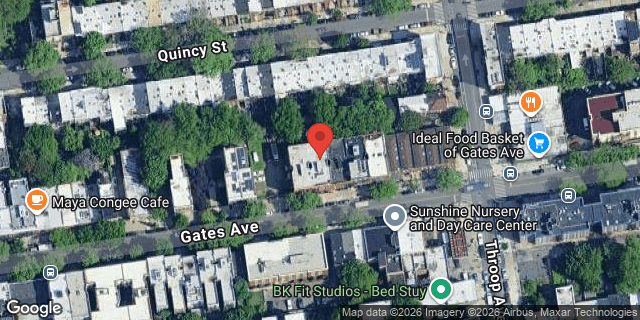 Aerial map of 609 GATES AVENUE, Brooklyn