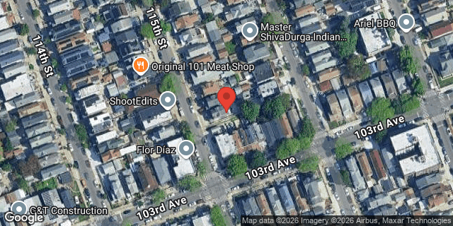 Aerial map of 101-59 115 STREET, Queens
