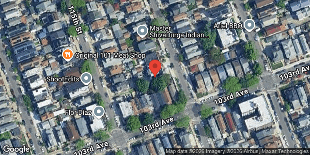 Aerial map of 101-60 116 STREET, Queens