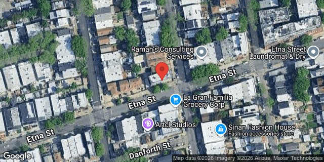 Aerial map of 339 ETNA STREET, Brooklyn