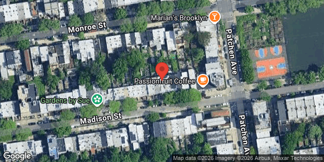 Aerial map of 723 MADISON STREET, Brooklyn