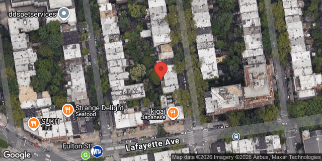 Aerial map of 68 SOUTH PORTLAND AVE, Brooklyn