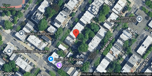 Aerial map of 118A SCHAEFER STREET, Brooklyn