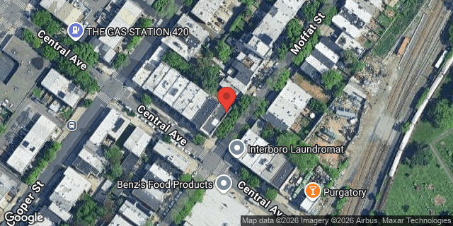 Aerial map of 177 MOFFAT STREET, Brooklyn