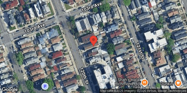 Aerial map of 103-15 120 STREET, Queens