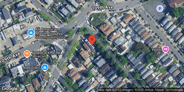 Aerial map of 109-06 LAKEWOOD AVENUE, Queens