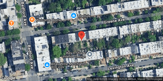 Aerial map of 422 GREENE AVENUE, Brooklyn