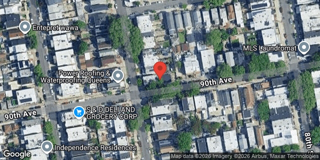 Aerial map of 89-21 78 STREET, Queens