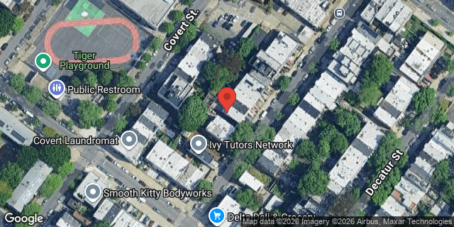 Aerial map of 117 SCHAEFER STREET, Brooklyn