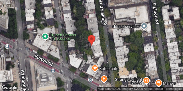 Aerial map of 66 FT GREENE PLACE, Brooklyn