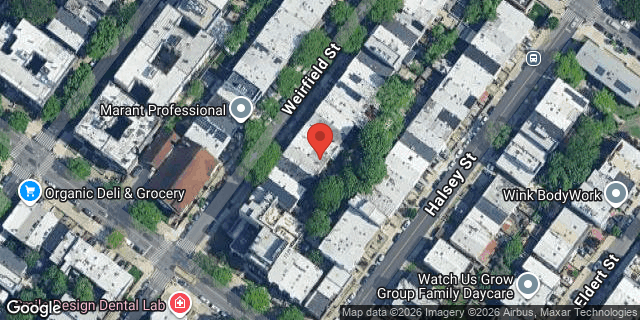 Aerial map of 76 WEIRFIELD STREET, Brooklyn