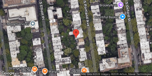 Aerial map of 58 SOUTH PORTLAND AVE, Brooklyn
