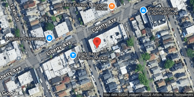 Aerial map of 125-04 LIBERTY AVENUE, Queens