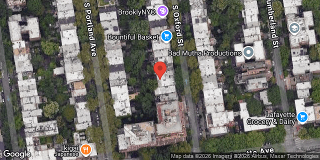 Aerial map of 56 SOUTH OXFORD STREET, Brooklyn