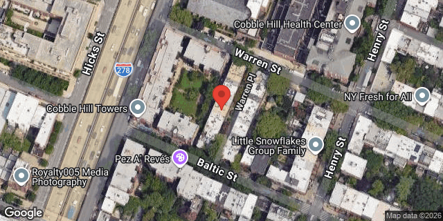 Aerial map of 14 WARREN PLACE, Brooklyn