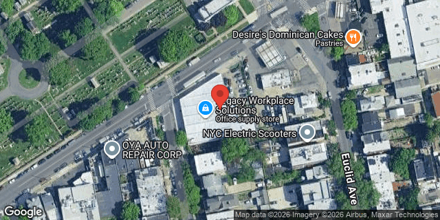 Aerial map of 754 JAMAICA AVENUE, Brooklyn